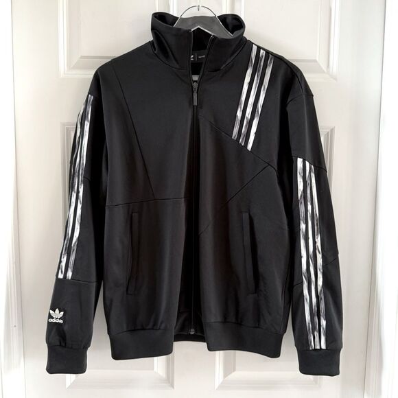 ADIDAS X Danielle Cathari Firebird Black Marble Stripe Track Jacket size Medium - Picture 5 of 10